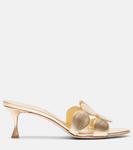Haribalmu 50 кожаные мюли Manolo Blahnik, 7103 Gold - фото 4