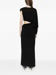 Платье макси с драпировкой Axel 113, черный - фото 4