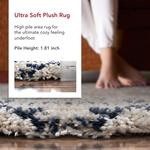 Ковер nuLOOM, 122 x 183 см, Cuellar Chevron Shag, Navy - фото 5