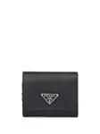 Кошелек с логотипом Prada, черный - фото