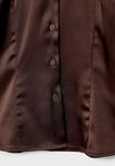 Блуза Stradivarius Button-down blouse, Brown - фото 8