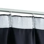 Плотные шторы с крючками, 2 шт., антрацит, 140x175 см - Шторы и портьеры vidaXL - фото 3