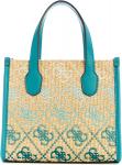 Женская мини-сумка GUESS Silvana 2 Comprtmnt., Teal Logo - фото 3
