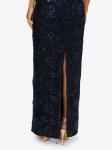 Вечернее платье Adrianna Papell Sequin Lace Combo Column Gown, темно-синий - фото 6