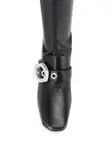 Ботфорты с пряжками OFF-WHITE, черный - фото 4