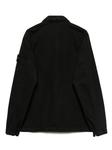 Stone Island Junior куртка-рубашка на молнии, черный - фото