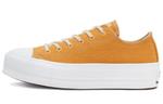 Кеды Converse Chuck Taylor All Star Platform Ox Renew Cotton Sunflower Gold Women's - фото