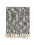 Одеяло AIX черно-белое с узором 150x130 см Chic Antique - фото