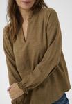Блуза Bon'A Parte Blouse, Kangaroo Melange/Brown - фото 4