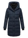 Стеганое пальто с прической Navahoo, синий - фото