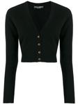 Dolce & Gabbana укороченный кардиган с V-образным вырезом, черный - фото