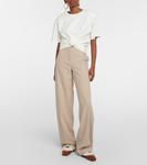 Балетки из овчины с вышивкой Magda Butrym, бежевый - фото 2