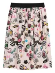 Юбка с графичным принтом Marc Jacobs Kids, розовый - фото 2