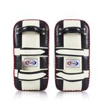 Пэды Fairtex Curved Kick Pads - Extra Thick, черный/белый - фото 4