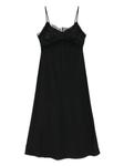 Платье миди с кружевной отделкой Vivetta, черный - фото