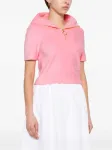 Махровая рубашка поло на молнии PATOU, розовый - фото 3