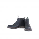 Мужские черные кожаные ботинки Barbour, черный - фото 4