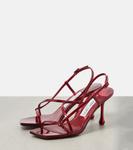 Кожаные сандалии Etana 80 Jimmy Choo, Ruby Red - фото 4