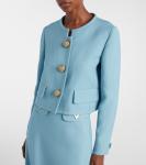 Куртка из парусины Valentino, Bluish Grey - фото 6