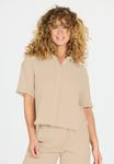 Блузка на пуговицах Cruz, бежевый - фото