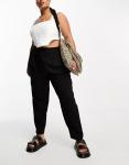 Черные зауженные брюки ASOS Curve - фото