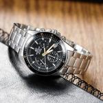 Часы CASIO EDIFICE Waterproof Men Silver/ Mens Black Analog, черный - фото 3