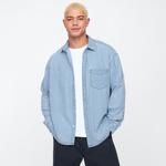 Рубашка мужская светлая потертая GAP, Light Washed - фото 3