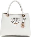 GUESS женская сумка Calebra Status Satchel, Off-White - фото