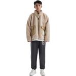Куртка Mitchell & Ness Branded Sherpa Fleece Jacket 'Off White', бежевый - фото 2