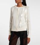 Шерстяной и шёлковый кардиган Simone Rocha, Ivory - фото 6