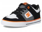 Кроссовки DC Kids Pure Elastic, Black/Grey/Orange - фото 7