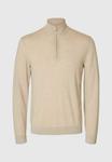 Джемпер HALF ZIP Selected Homme, бежевый - фото 6