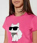Футболка Regular fit Karl Lagerfeld Kids, розовый - фото 4
