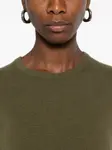 Кашемировый свитер с круглым вырезом Eric Bompard, зеленый - фото 5