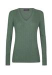 Джемпер Felix Hardy V-NECK CABLE, Green - фото