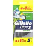 Одноразовая бритва Blue3 Sensitive, 5 шт., Gillette - фото 2
