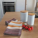 Чайные полотенца набор  Zollner, коричневый - фото 3