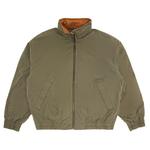 Куртка Supreme Leather Collar Utility Jacket, Olive - фото