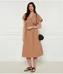 Платье с гербом Weekend Maxmara, бежевый - фото 2