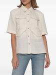 IRO рубашка Sarina, нейтральный цвет - фото 3