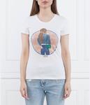 Футболка Liu Jo Regular Fit, белый / синий - фото