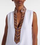 Льняное платье миди Abril Loro Piana, белый - фото 4