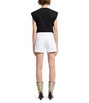 Шорты 7 For All Mankind Mid-Roll Shorts In Broken Twill White, Broken Twill White - фото 2