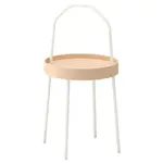 Приставной столик, белый, 38 см, BURVIK IKEA - фото