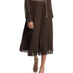 Платье из жоржета MICHAEL KORS, Chocolate - фото 3