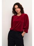 Блуза Kaffe Bluse, бордо - фото 3