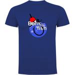 Футболка Kruskis Born to Fish, синий - фото