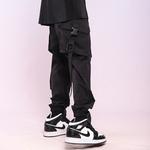 Брюки-карго унисекс черные Xinyinsu, черный - фото 5