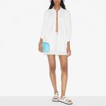 Рубашка классическая Burberry женская, белый - фото 2