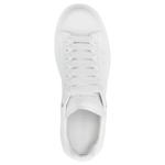 Оверсайз белая иридисцентная полоска Alexander McQueen, бело-голубая - фото 5